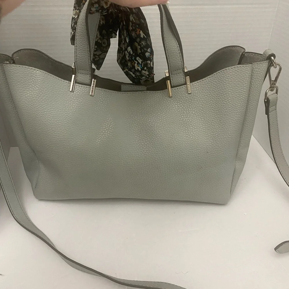 Steve Madden Gray Crossbody Bag with Removable Scarf